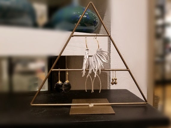 Triangle Earring Stand, Earring Holder,  Earring Display, Jewelry Storage