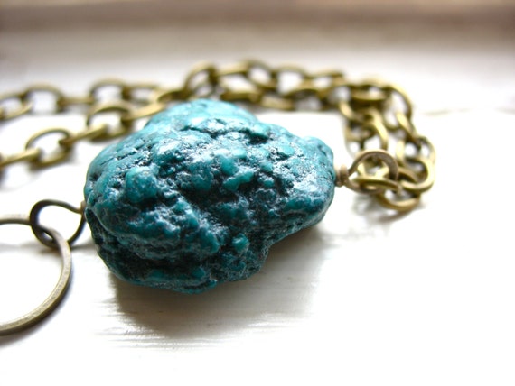 Turquoise Gemstone Handmade Bracelet Jewelry, Made In Usa