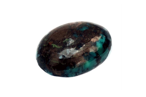 Turquoise Crystal Cabochon (14mm X 10mm X 4mm) 5cts - Oval Old Turquoise - Gemstone Crystal