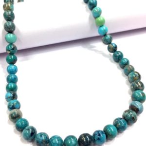 Shop Turquoise Round Beads! Top Quality~~Natural Turquoise Gemstone Beads Smooth Turquoise Round Beads Earth Mined Turquoise Beads Arizona Turquoise Beads. | Natural genuine round Turquoise beads for beading and jewelry making.  #jewelry #beads #beadedjewelry #diyjewelry #jewelrymaking #beadstore #beading #affiliate #ad