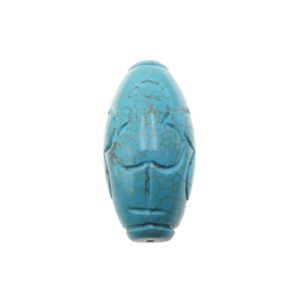 Shop Turquoise Shapes! Blue Turquoise Hand Carved Rice Shape Beads Size 25x50mm Sold Per Piece | Natural genuine stones & crystals in various shapes & sizes. Buy raw cut, tumbled, or polished gemstones for making jewelry or crystal healing energy vibration raising reiki stones. #crystals #gemstones #crystalhealing #crystalsandgemstones #energyhealing #affiliate #ad