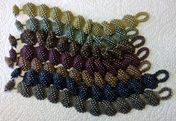 Tutorial- Reptilian Ripple Bracelet, Bracelet Tutorial, Beading Tutorial