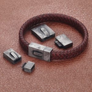 Shop Clasps for Making Jewelry! Vintage Stainless Steel Bayonet Clasp for Leather Bracelet, Push Lock Closure for DIY Clasps Jewelry Making DIY Supplies Components | Shop jewelry making and beading supplies, tools & findings for DIY jewelry making and crafts. #jewelrymaking #diyjewelry #jewelrycrafts #jewelrysupplies #beading #affiliate #ad