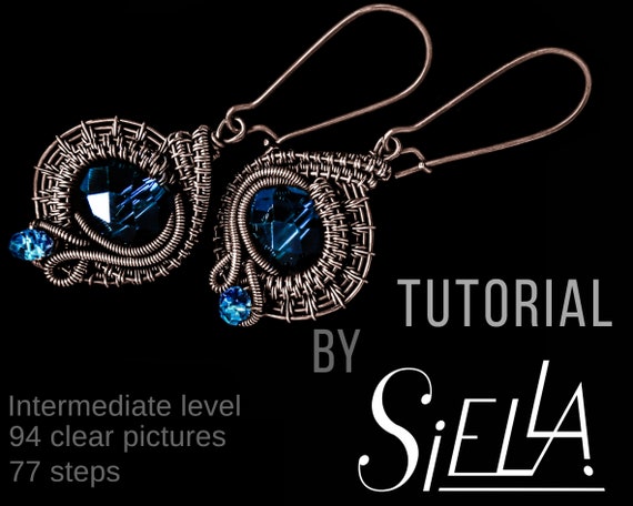 Wire Wrapping Tutorial Wire Jewelry Tutorial Wire Wrap Tutorial Earrings Wire Weaving Tutorials Copper Wire Jewellery Making Tutorials Diy