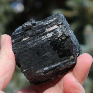 Shop Raw & Rough Black Tourmaline Stones! Black Tourmaline Raw Piece #K | Natural genuine stones & crystals in various shapes & sizes. Buy raw cut, tumbled, or polished gemstones for making jewelry or crystal healing energy vibration raising reiki stones. #crystals #gemstones #crystalhealing #crystalsandgemstones #energyhealing #affiliate #ad