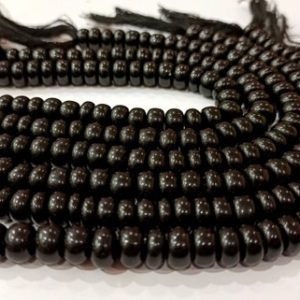 Shop Obsidian Rondelle Beads! Natural Gemstone Black Obsidian Rondelle Plain Smooth 8mm Beads Sold Per Strand 8 Inches Long Great Quality Beads | Natural genuine rondelle Obsidian beads for beading and jewelry making.  #jewelry #beads #beadedjewelry #diyjewelry #jewelrymaking #beadstore #beading #affiliate #ad