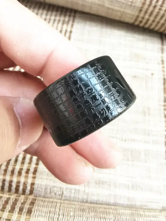 Natural Obsidian Ring Us Ring Size 13