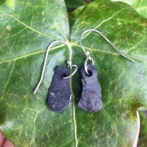 Shop Shungite Earrings! Natural rough SHUNGITE earrings sterling silver 925 | Natural genuine Shungite earrings. Buy crystal jewelry, handmade handcrafted artisan jewelry for women.  Unique handmade gift ideas. #jewelry #beadedearrings #beadedjewelry #gift #shopping #handmadejewelry #fashion #style #product #earrings #affiliate #ad