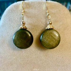 Shop Obsidian Earrings! Ornate Gold Obsidian Earrings | Natural genuine Obsidian earrings. Buy crystal jewelry, handmade handcrafted artisan jewelry for women.  Unique handmade gift ideas. #jewelry #beadedearrings #beadedjewelry #gift #shopping #handmadejewelry #fashion #style #product #earrings #affiliate #ad