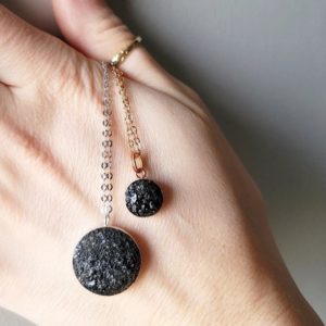 Shop Black Tourmaline Necklaces! Raw Dainty Gemstone Necklace |  Sterling Silver Necklace | Black Tourmaline Necklace | Birthstone Jewelry | October Gift | EVB | Natural genuine Black Tourmaline necklaces. Buy crystal jewelry, handmade handcrafted artisan jewelry for women.  Unique handmade gift ideas. #jewelry #beadednecklaces #beadedjewelry #gift #shopping #handmadejewelry #fashion #style #product #necklaces #affiliate #ad