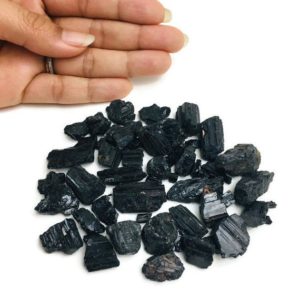 Shop Raw & Rough Black Tourmaline Stones! Raw Tourmaline Crystal (100G) Rough Tourmaline Lot (XS-SM) Bulk Rough Stone Shiny Black Tourmaline Crystals Wholesale | Natural genuine stones & crystals in various shapes & sizes. Buy raw cut, tumbled, or polished gemstones for making jewelry or crystal healing energy vibration raising reiki stones. #crystals #gemstones #crystalhealing #crystalsandgemstones #energyhealing #affiliate #ad