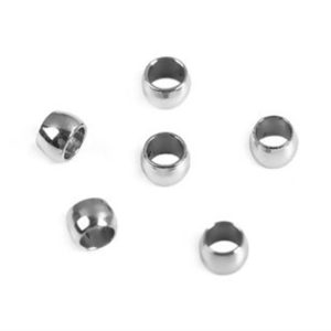 Shop Crimp Beads! 100 Stainless Steel 2.5mm Crimp Beads F456 | Shop jewelry making and beading supplies, tools & findings for DIY jewelry making and crafts. #jewelrymaking #diyjewelry #jewelrycrafts #jewelrysupplies #beading #affiliate #ad