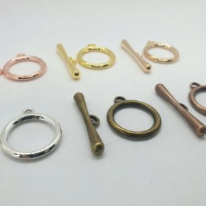 Shop Clasps for Making Jewelry! 2 Sets, Metal Ot Toggle Clasps Hooks Connectors For Diy Bracelet / Necklace / jewelry And Accessories Making – Choose You Colour | Shop jewelry making and beading supplies, tools & findings for DIY jewelry making and crafts. #jewelrymaking #diyjewelry #jewelrycrafts #jewelrysupplies #beading #affiliate #ad