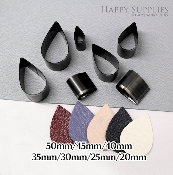 20-55mm Teardrop Leather Cutting Die Earring / Leather Die Cut Mold / Leather Earrings Die Cutter / Polymer Clay Cutters