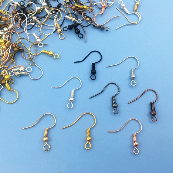 200/500pcs 18×20mm Nickel Free Iron Ear Hook Clasp With Bead Hooks Earring Clasp Hooks Iron Fish Hooks Hook Ear Wires For Jewelry Making 200/500pcs 18×20mm Nickel Free Iron Ear Hook Clasp With Bead Hooks Earring Clasp Hooks Iron Fish Hooks Hook Ear Wires For Jewelry Making