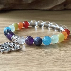 Shop Chakra Bracelets! Children's Unicorn Chakra Bracelet, Kids Chakra Bracelet, Child's Rainbow Chakra Bracelet, Unicorn Jewellery, Girls Unicorn Gift | Shop jewelry making and beading supplies, tools & findings for DIY jewelry making and crafts. #jewelrymaking #diyjewelry #jewelrycrafts #jewelrysupplies #beading #affiliate #ad