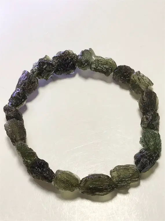 Moldavite Crystal Bracelet,raw Moldavite Stone,moldavite Jewelry,authentic Moldavite Ring,genuine Moldavite Stone,real Moldavite Bracelets