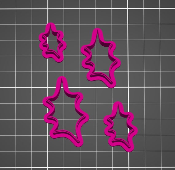Polymer Clay Cutters #087- Holly Leaf #2