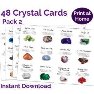 Shop Printable Crystal Cards, Pages, & Posters! Printable Crystal Cards for sellers. 48 Crystal insert with properties. Print at home PDF A4 Crystal info card. Instant digital download. | Shop jewelry making and beading supplies, tools & findings for DIY jewelry making and crafts. #jewelrymaking #diyjewelry #jewelrycrafts #jewelrysupplies #beading #affiliate #ad
