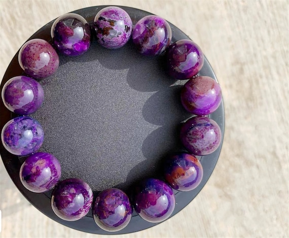 Sugilite Bracelet,purple Sugilite Beads Bracelet,metaphysical Crystals Sugilite Crystal Jewelry,meditation Bracelet,charm Bracelet For Her