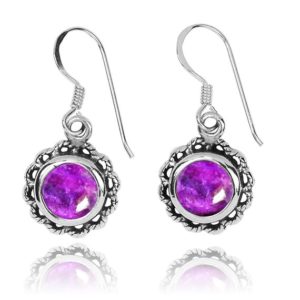 Shop Sugilite Earrings! Sugilite Earrings – 925 Sterling silver Dangling Earrings with Sugilite Stones – Hand Made – Boho Jewelry – Natural Stones | Natural genuine Sugilite earrings. Buy crystal jewelry, handmade handcrafted artisan jewelry for women.  Unique handmade gift ideas. #jewelry #beadedearrings #beadedjewelry #gift #shopping #handmadejewelry #fashion #style #product #earrings #affiliate #ad