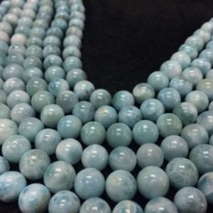 Shop Larimar Round Beads! 1/2 strand 4A Quality 10 mm Larimar Round Beads , Natural Larimar ,Top Quality Length 20 cm – Larimar Beads | Natural genuine round Larimar beads for beading and jewelry making.  #jewelry #beads #beadedjewelry #diyjewelry #jewelrymaking #beadstore #beading #affiliate #ad