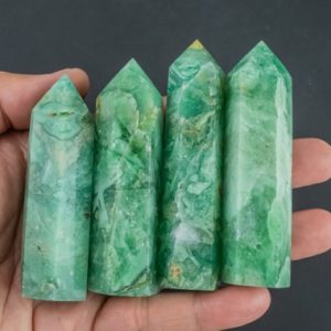 Shop Aragonite Points & Wands! 1 Pc Natural Green Aragonite Obelisk Tower Point wand healing crystal Towers | Natural genuine stones & crystals in various shapes & sizes. Buy raw cut, tumbled, or polished gemstones for making jewelry or crystal healing energy vibration raising reiki stones. #crystals #gemstones #crystalhealing #crystalsandgemstones #energyhealing #affiliate #ad