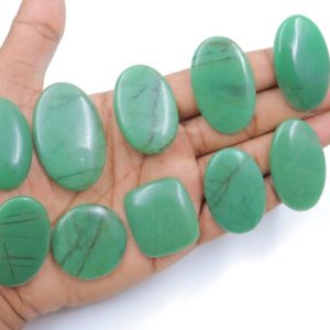 Shop Jade Cabochons! 10 Pieces Top Quality Jade Cabochon Natural Green Jade Cabochon, Jade Gemstone for Jewelry, Cabochon Gemstone lot, Polished Jade Gemstone | Natural genuine stones & crystals in various shapes & sizes. Buy raw cut, tumbled, or polished gemstones for making jewelry or crystal healing energy vibration raising reiki stones. #crystals #gemstones #crystalhealing #crystalsandgemstones #energyhealing #affiliate #ad