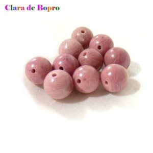 Shop Rhodochrosite Round Beads! 10 Perles de rhodochrosite 8 mm, perles roses en pierre gemme, perles rondelles en pierre naturelle rhodochrosite, loisirs créatifs | Natural genuine round Rhodochrosite beads for beading and jewelry making.  #jewelry #beads #beadedjewelry #diyjewelry #jewelrymaking #beadstore #beading #affiliate #ad