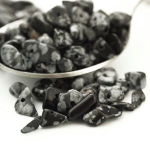 Shop Obsidian Chip & Nugget Beads! 100 – Snowflake Obsidian Chip Beads – 24 Grams – 100% Guaranteed Satisfaction | Natural genuine chip Obsidian beads for beading and jewelry making.  #jewelry #beads #beadedjewelry #diyjewelry #jewelrymaking #beadstore #beading #affiliate #ad