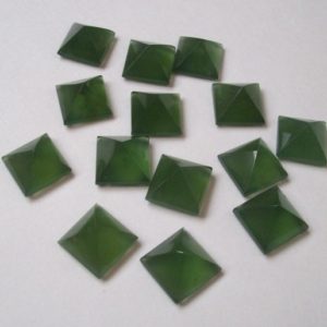 Shop Serpentine Stones & Crystals! 10mm Serpentine Pyramid cabochon have lots of gorgeous, AAA quality beautiful green Serpentine Cabochon Pyramid Gemstone | Natural genuine stones & crystals in various shapes & sizes. Buy raw cut, tumbled, or polished gemstones for making jewelry or crystal healing energy vibration raising reiki stones. #crystals #gemstones #crystalhealing #crystalsandgemstones #energyhealing #affiliate #ad