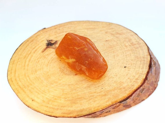 11 G 2 Inch Raw Piece Of Natural Baltic Amber | Amber Stone | Orange & White Amber Raw Material