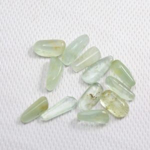 Shop Tumbled Aquamarine Crystals & Pocket Stones! 12Pcs Smooth Pencil Shape Natural 117Ct Transparent Blue Aquamarine Crystal Best Quality Smooth Polished Aquamarine Tumble For Jewelry A9 | Natural genuine stones & crystals in various shapes & sizes. Buy raw cut, tumbled, or polished gemstones for making jewelry or crystal healing energy vibration raising reiki stones. #crystals #gemstones #crystalhealing #crystalsandgemstones #energyhealing #affiliate #ad