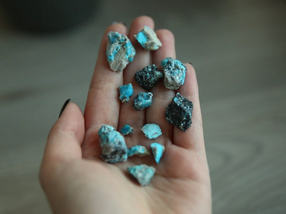 140 Ct Genuine Turquoise, Turquoise Rough, 13 Pcs Natural Rough Stone, Turquoise Stone Set, Witchy Gift, Turquoise Raw Stone, Turquiose Gift