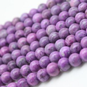 Shop Sugilite Beads! 15 inch full strand natural sugilite gemstone Beads, round natural beads,sugilite beads,stone beads YB133 | Natural genuine round Sugilite beads for beading and jewelry making.  #jewelry #beads #beadedjewelry #diyjewelry #jewelrymaking #beadstore #beading #affiliate #ad