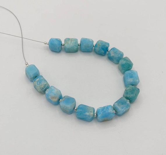15 Pieces Aragonite Beads Drilled Necklace  @...d59 Size : 10x9x9mm To 11x10x8mm