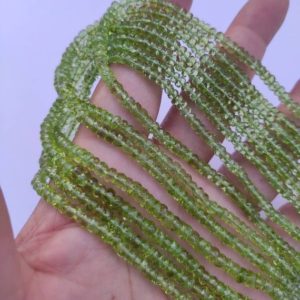 Shop Peridot Rondelle Beads! 16.5 inch Natural Peridot Faceted Rondelle Beads | 4.5-5 mm | AAA+ Peridot Faceted Beads |  Peridot Rondelle Beads Necklace, Wholesale Beads | Natural genuine rondelle Peridot beads for beading and jewelry making.  #jewelry #beads #beadedjewelry #diyjewelry #jewelrymaking #beadstore #beading #affiliate #ad