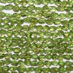 Shop Peridot Chip & Nugget Beads! 16" St Peridot Smooth Nugget Beads   5-6mm.-Strand 40cm. | Natural genuine chip Peridot beads for beading and jewelry making.  #jewelry #beads #beadedjewelry #diyjewelry #jewelrymaking #beadstore #beading #affiliate #ad