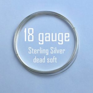 Shop Wire! 18 gauge wire Sterling Silver round beading wire bright shiny dead soft  2ft w18DS | Shop jewelry making and beading supplies, tools & findings for DIY jewelry making and crafts. #jewelrymaking #diyjewelry #jewelrycrafts #jewelrysupplies #beading #affiliate #ad