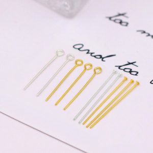 Shop Head Pins & Eye Pins! 200 T Pin Eye Pin Flat Head Pin O Pins Gauge #22 14KGP 18KGP Component  Jewelry Finding 16mm 20mm 24mm 30mm 35mm | Shop jewelry making and beading supplies, tools & findings for DIY jewelry making and crafts. #jewelrymaking #diyjewelry #jewelrycrafts #jewelrysupplies #beading #affiliate #ad