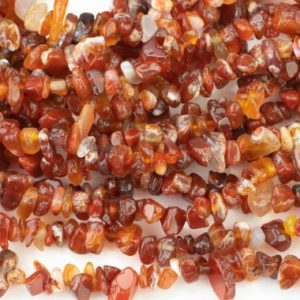 Shop Gemstone Chip & Nugget Beads! 30"-32" Natural Carnelian Chips Beads 6mm – 8mm – 32 inch Strand Gemstone Beads | Natural genuine chip Gemstone beads for beading and jewelry making.  #jewelry #beads #beadedjewelry #diyjewelry #jewelrymaking #beadstore #beading #affiliate #ad