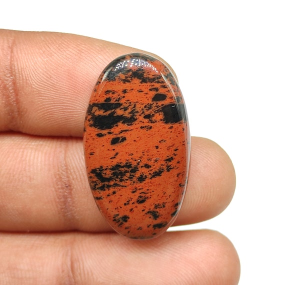 31x17x5 Mm Oval Shape 10ct Natural Red Black Mahogany Obsidian Cabochon Rare Mahogany Obsidian Mirrory Polished Gemstone For Jewelry M4860 31x17x5 Mm Oval Shape 10ct Natural Red Black Mahogany Obsidian Cabochon Rare Mahogany Obsidian Mirrory Polished Gemstone For Jewelry M4860