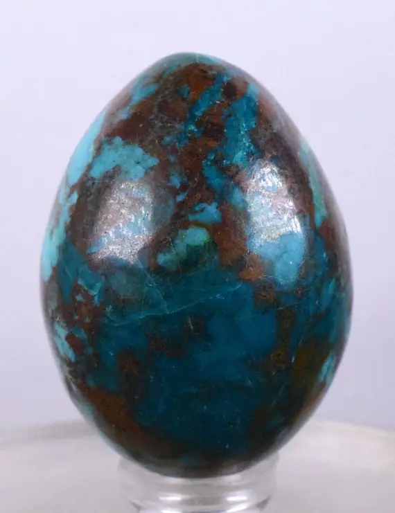 50 Grams Silica Chrysocolla Egg Emeraldine Chalcedony Peru Emerald Jade Color J536