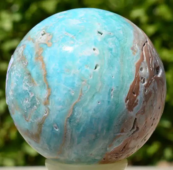 509 Grams Beautiful Aragonite Round Sphere ~ 235 Mm
