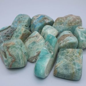 Shop Tumbled Aragonite Crystals & Pocket Stones! 548 Grams Beautiful Blue Deep Clour Aragonite Tumbles | Natural genuine stones & crystals in various shapes & sizes. Buy raw cut, tumbled, or polished gemstones for making jewelry or crystal healing energy vibration raising reiki stones. #crystals #gemstones #crystalhealing #crystalsandgemstones #energyhealing #affiliate #ad