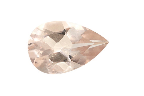 1.00cts Peach Morganite Gemstone | Pear 9x6mm | Brilliant Cut | Peach Stone | Natural Gemstone | Making Jewelry | Gift For Her | (tfga27)