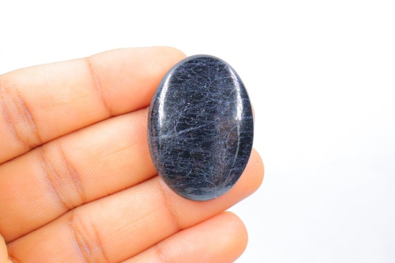 A+ Black Tourmaline Cabochon, Wire Wrapping, Natural Black Tourmaline Stone, Jewellery Making, Black Tourmaline Cabochon, Loose Stone.