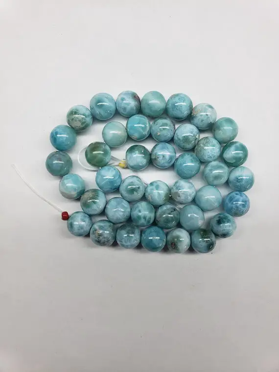 Aa 10.5mm Larimar Round Bead ~this Is For One Bead~