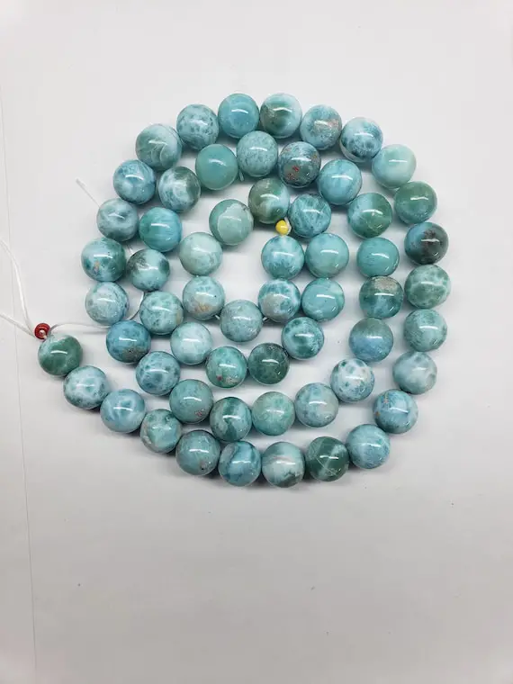 Aa 11mm Larimar Round Bead ~this Is For One Bead~