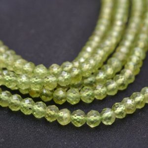 Shop Peridot Round Beads! AAA Peridot Gemstone 4mm Micro Faceted Round Beads | 13inch Strand | Natural Peridot Semi Precious Gemstone Round Beads for Jewelry Making | | Natural genuine round Peridot beads for beading and jewelry making.  #jewelry #beads #beadedjewelry #diyjewelry #jewelrymaking #beadstore #beading #affiliate #ad